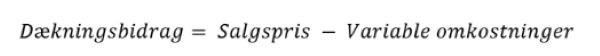 dækningsbidrag formel dækningsbidrag formel