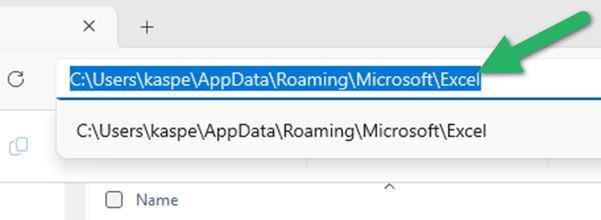 indsæt filsti i mappe